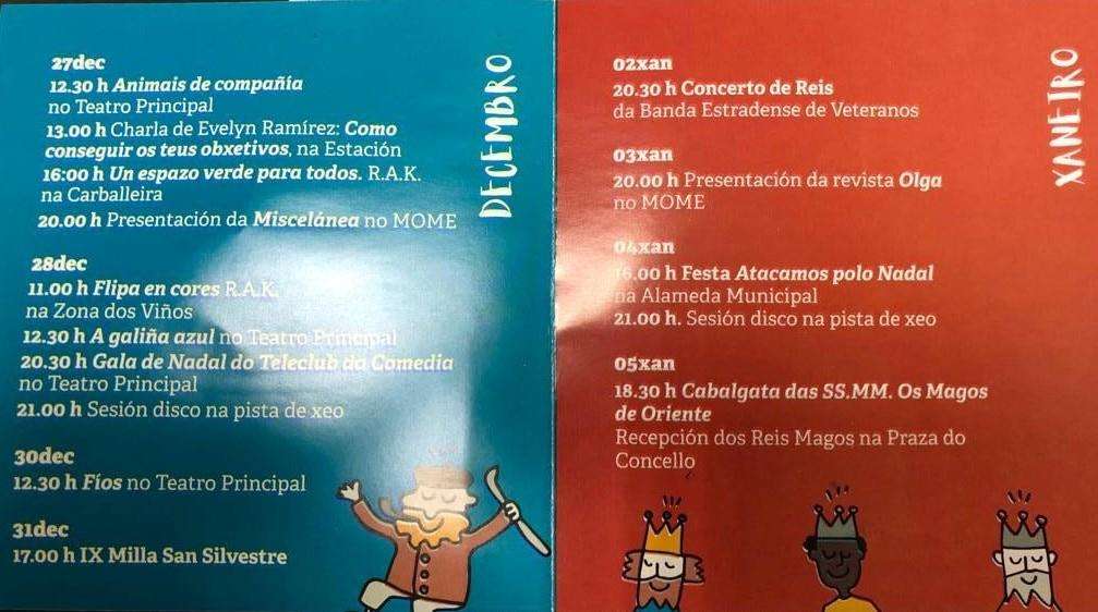Programa de Nadal - Cabalgata de Reis en A Estrada