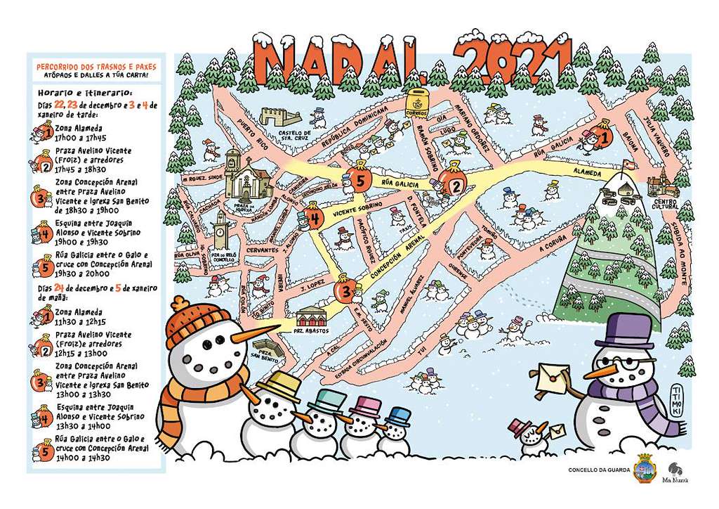 Programa de Nadal - Cabalgata de Reis en A Guarda