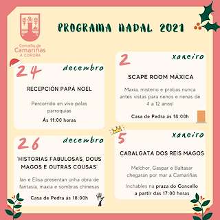 Fechas, información, programa, cartel, imágenes, mapa y ubicación de Programa de Nadal - Cabalgata de Reis  en  Camariñas
