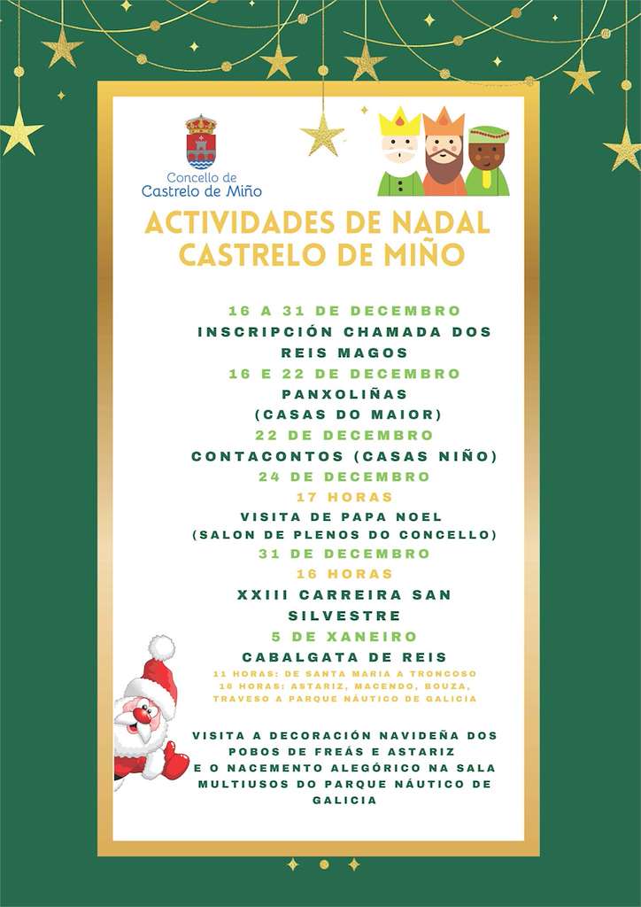 Programa de Nadal - Cabalgata de Reis en Castrelo de Miño