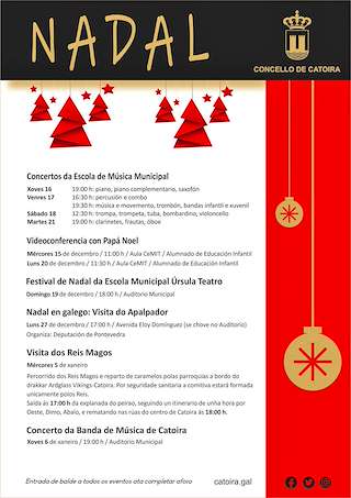 Fechas, información, programa, cartel, imágenes, mapa y ubicación de Programa de Nadal - Cabalgata de Reis  en  Catoira