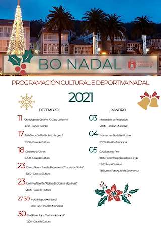Fechas, información, programa, cartel, imágenes, mapa y ubicación de Programa de Nadal - Cabalgata de Reis  en  Corcubión