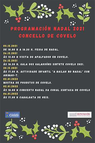 Fechas, información, programa, cartel, imágenes, mapa y ubicación de Programa de Nadal - Cabalgata de Reis  en  Covelo