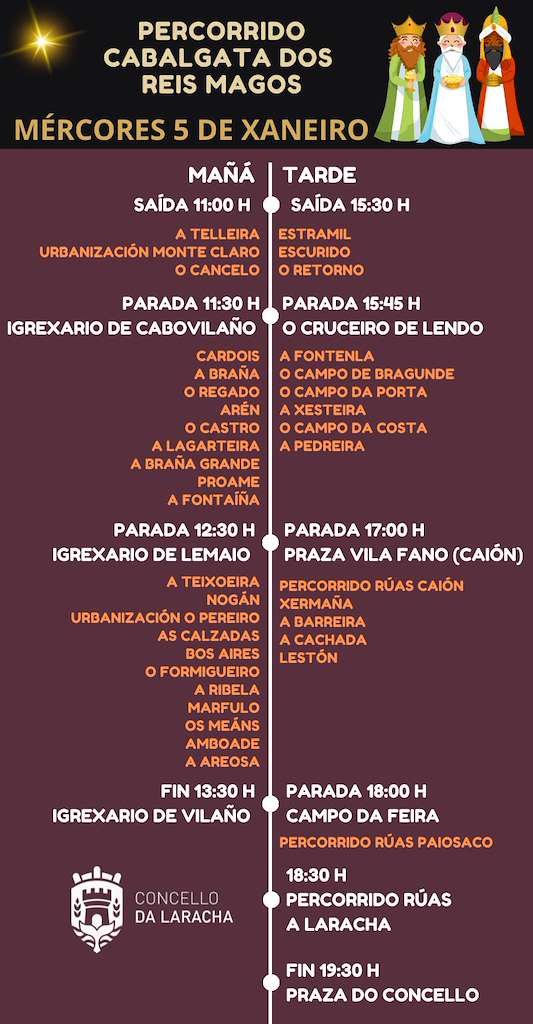 Programa de Nadal - Cabalgata de Reis en Laracha