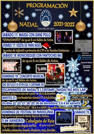 Fechas, información, programa, cartel, imágenes, mapa y ubicación de Programa de Nadal - Cabalgata de Reis  en  Laxe
