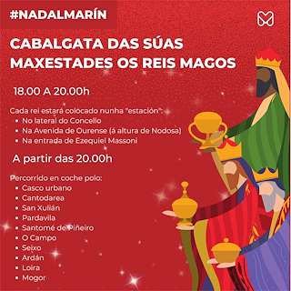 Fechas, información, programa, cartel, imágenes, mapa y ubicación de Programa de Nadal - Cabalgata de Reis   en  Marín