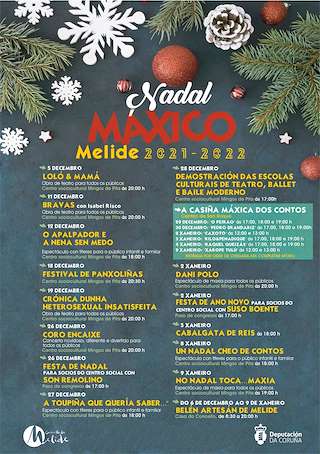 Fechas, información, programa, cartel, imágenes, mapa y ubicación de Programa de Nadal - Cabalgata de Reis  en  Melide