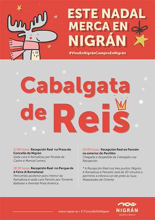 Fechas, información, programa, cartel, imágenes, mapa y ubicación de Programa de Nadal - Cabalgata de Reis  en  Nigrán