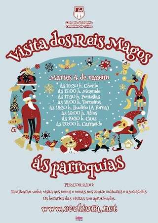 Fechas, información, programa, cartel, imágenes, mapa y ubicación de Programa de Nadal - Cabalgata de Reis  en  O Porriño