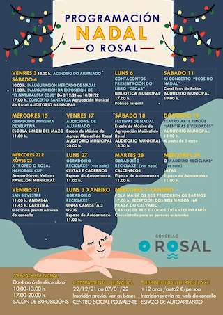 Fechas, información, programa, cartel, imágenes, mapa y ubicación de Programa de Nadal - Cabalgata de Reis  en  O Rosal