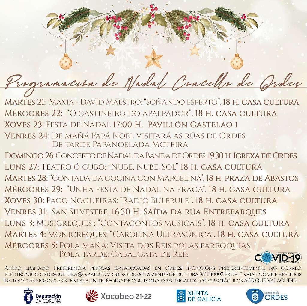 Programa de Nadal - Cabalgata de Reis en Ordes