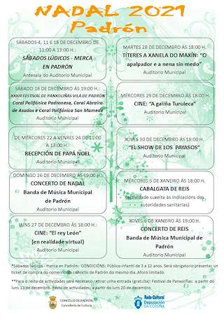 Fechas, información, programa, cartel, imágenes, mapa y ubicación de Programa de Nadal - Cabalgata de Reis  en  Padrón
