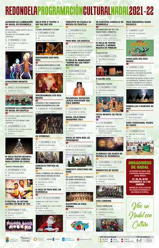 Fechas, información, programa, cartel, imágenes, mapa y ubicación de Programa de Nadal - Cabalgata de Reis   en  Redondela