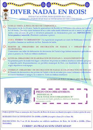 Fechas, información, programa, cartel, imágenes, mapa y ubicación de Programa de Nadal - Cabalgata de Reis   en  Rois