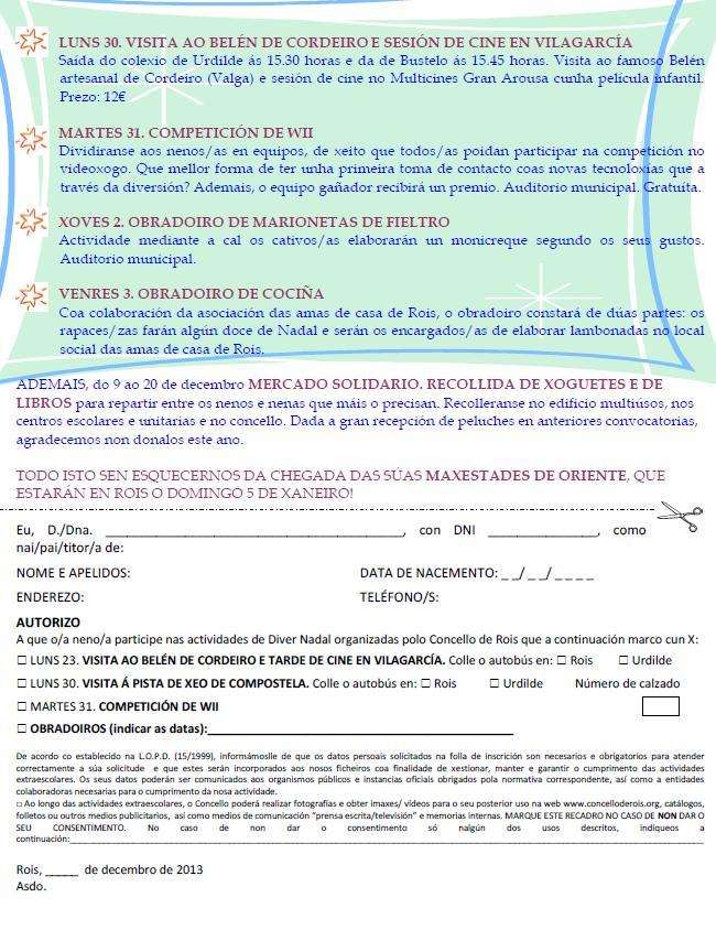 Programa de Nadal - Cabalgata de Reis  en Rois