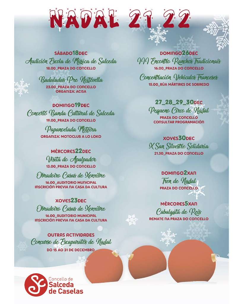 Programa de Nadal - Cabalgata de Reis en Salceda de Caselas
