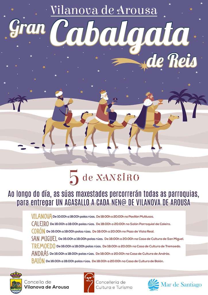 Programa de Nadal - Cabalgata de Reis en Vilanova de Arousa
