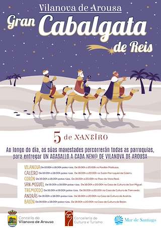 Fechas, información, programa, cartel, imágenes, mapa y ubicación de Programa de Nadal - Cabalgata de Reis  en  Vilanova de Arousa