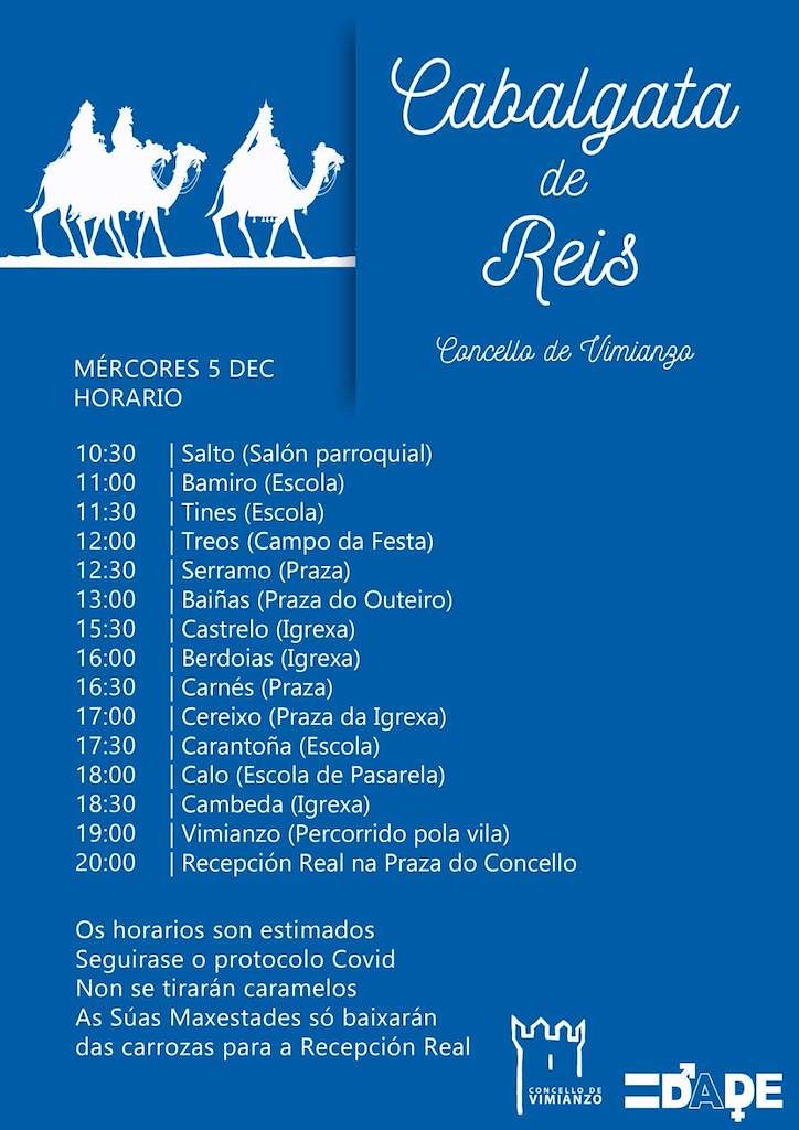 Programa de Nadal - Cabalgata de Reis en Vimianzo