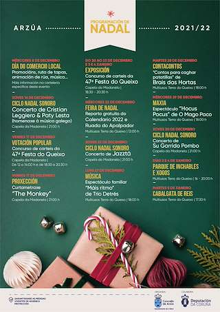 Fechas, información, programa, cartel, imágenes, mapa y ubicación de Programa de Nadal - Cabalgata dos Reis Magos  en  Arzúa