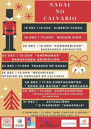 Fechas, información, programa, cartel, imágenes, mapa y ubicación de Programa de Nadal do Calvario  en  Vigo