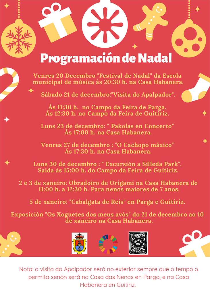 Programa de Nadal en Guitiriz