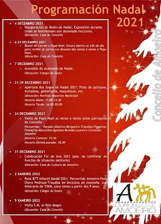 Fechas, información, programa, cartel, imágenes, mapa y ubicación de Programa de Nadal - Visita dos Reis  en  A Peroxa