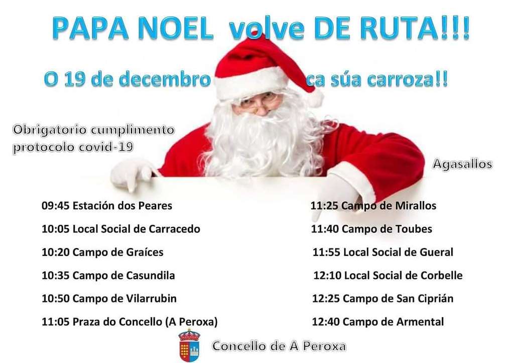 Programa de Nadal - Visita dos Reis en A Peroxa