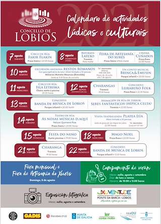 Fechas, información, programa, cartel, imágenes, mapa y ubicación de Programación Cultural  en  Lobios