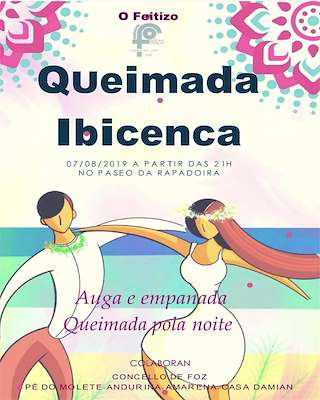 Fechas, información, programa, cartel, imágenes, mapa y ubicación de Queimada Ibicenca  en  Foz