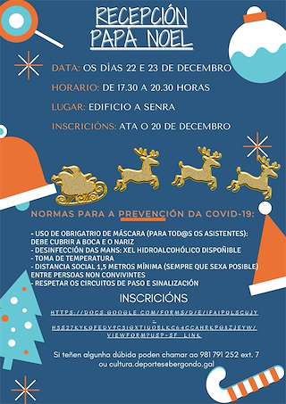 Fechas, información, programa, cartel, imágenes, mapa y ubicación de Recepción de Papá Noel  en  Bergondo