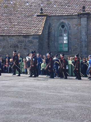 Recreación Batalla Casal do Eirigo en Valga