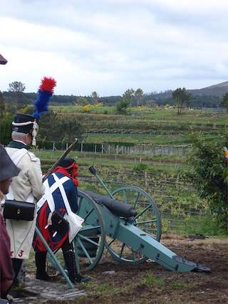 Recreación Batalla Casal do Eirigo en Valga