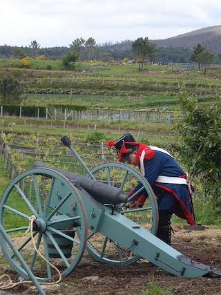 Recreación Batalla Casal do Eirigo en Valga