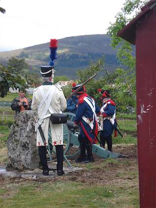 Recreación Batalla Casal do Eirigo en Valga