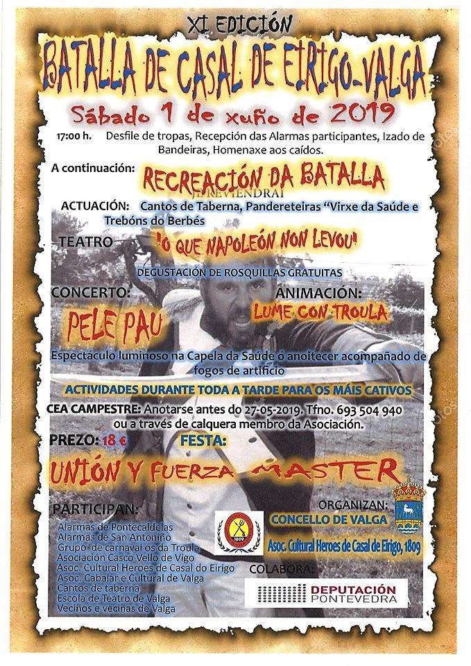Recreación Batalla Casal do Eirigo en Valga