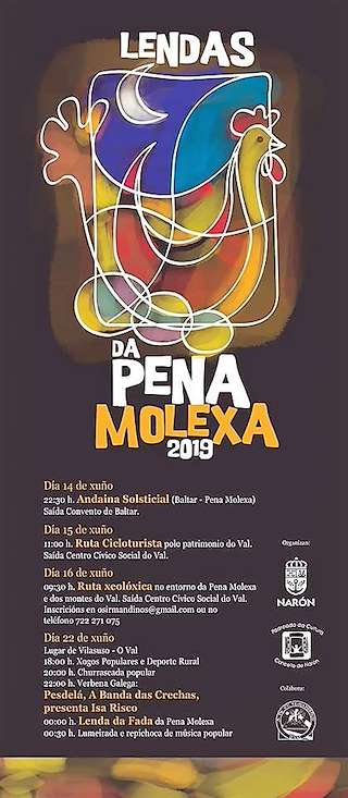 Fechas, información, programa, cartel, imágenes, mapa y ubicación de Recreación das Lendas da Pena Molexa (2024)  en  Narón