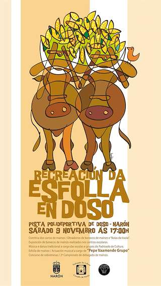 Fechas, información, programa, cartel, imágenes, mapa y ubicación de Recreación Tradicional da Esfolla de Doso  en  Narón