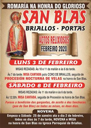 Romaría de San Blas de Briallos en Portas