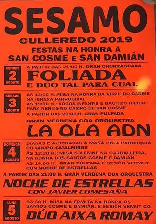 Romaría de San Cosme e San Damián de Sésamo en Culleredo