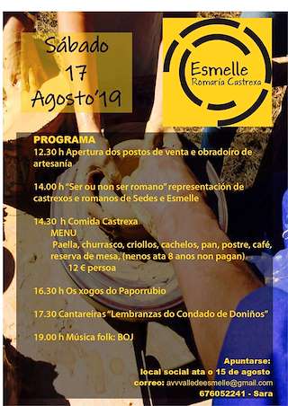 Fechas, información, programa, cartel, imágenes, mapa y ubicación de Romaría Castrexa  en  Ferrol