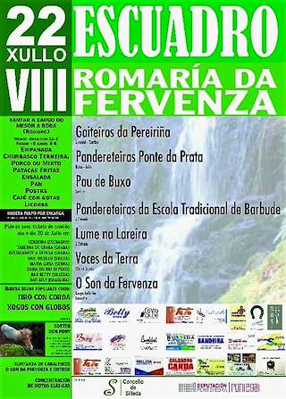 Fechas, información, programa, cartel, imágenes, mapa y ubicación de X Romaría da Fervenza de Escuadro  en  Silleda