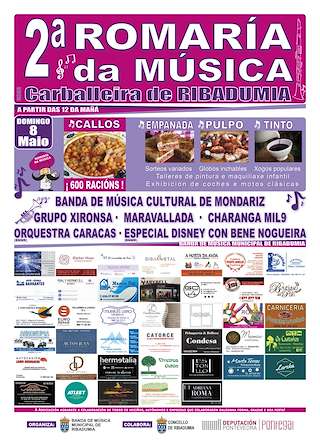 Fechas, información, programa, cartel, imágenes, mapa y ubicación de IV Romaría da Música  en  Ribadumia