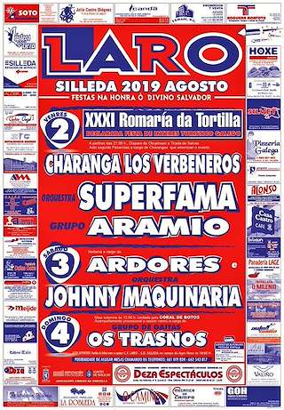 Fechas, información, programa, cartel, imágenes, mapa y ubicación de XXXIII Romaría da Tortilla de Laro  en  Silleda