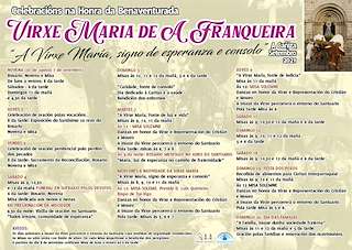 Fechas, información, programa, cartel, imágenes, mapa y ubicación de Romaría da Virxe da Franqueira  en  A Cañiza