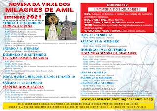 Fechas, información, programa, cartel, imágenes, mapa y ubicación de Romaría da Virxe dos Milagres de Amil (2024)  en  Moraña