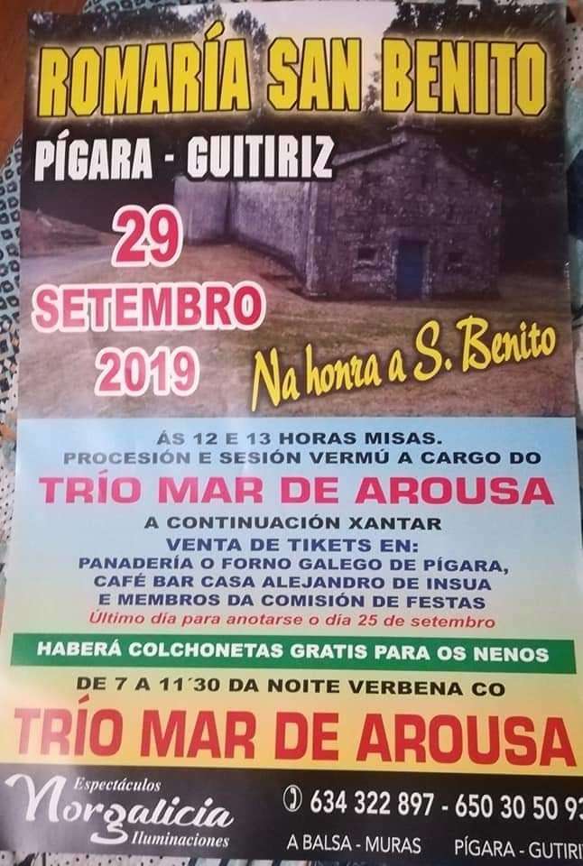 Romaría de San Benito de Pígara  en Guitiriz