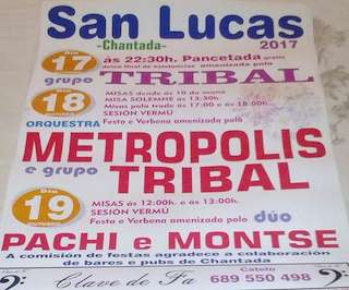 Fechas, información, programa, cartel, imágenes, mapa y ubicación de Romaría de San Lucas de San Xulián de Mato  en  Chantada
