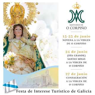Fechas, información, programa, cartel, imágenes, mapa y ubicación de Romaría do Corpiño (2024)  en  Lalín