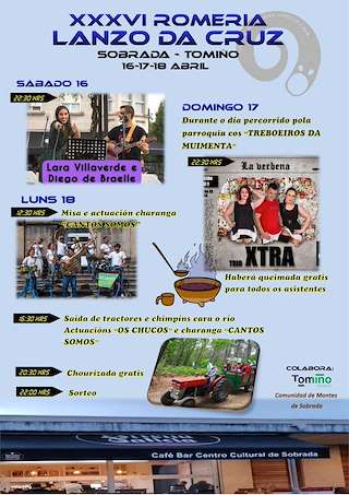 Fechas, información, programa, cartel, imágenes, mapa y ubicación de XXXVIII Romaría do Lanzo da Cruz  en  Tomiño
